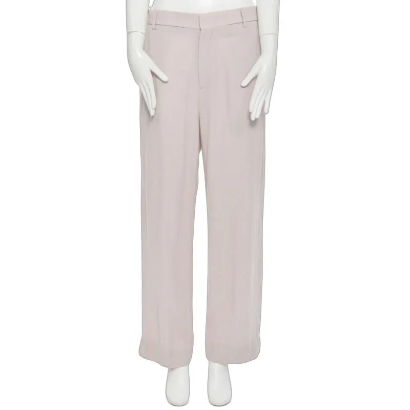 Haider Ackermann Blush Wide Pants Pink Polyester Good - Front View
