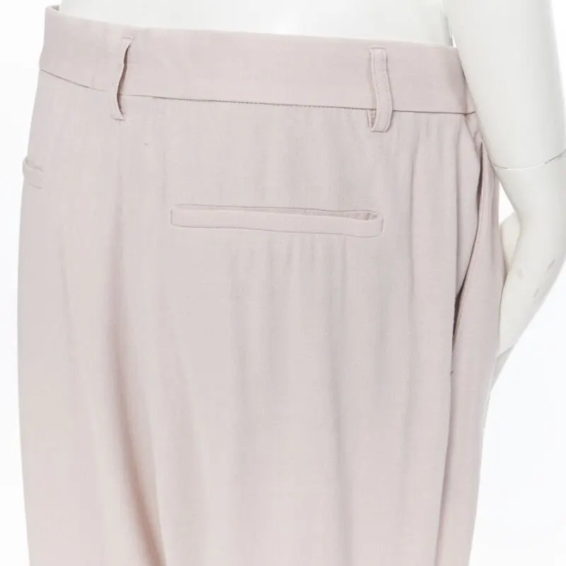Haider Ackermann Blush Wide Pants Pink Polyester Good - Back View