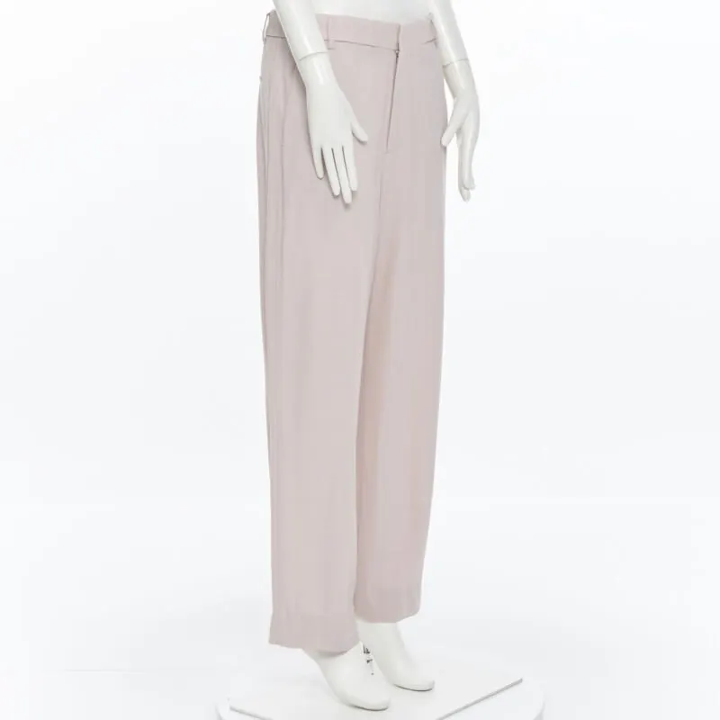 Haider Ackermann Blush Wide Pants Pink Polyester Good - Inside View
