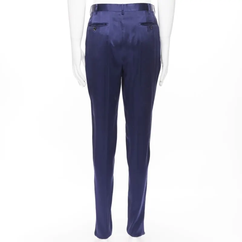 John Lawrence Sullivan Viscose pants Blue Viscose Good - Box View