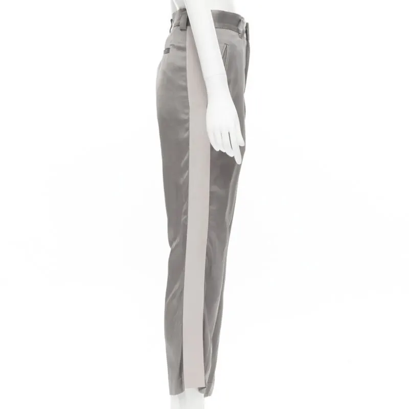 Haider Ackermann Cotton Sweat Pants Grey Viscose Fair - Model View