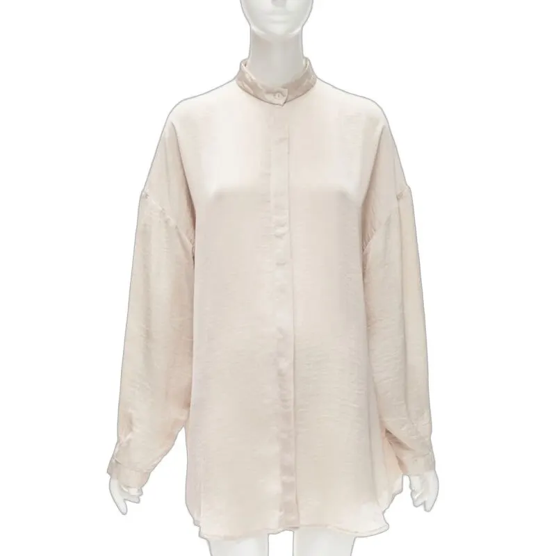 Haider Ackermann Blush Oversize Shirt Pink Polyester Very good - Front View