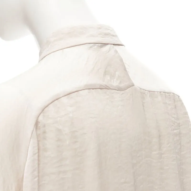 Haider Ackermann Blush Oversize Shirt Pink Polyester Very good - Back View