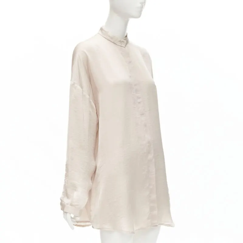 Haider Ackermann Blush Oversize Shirt Pink Polyester Very good - Inside View