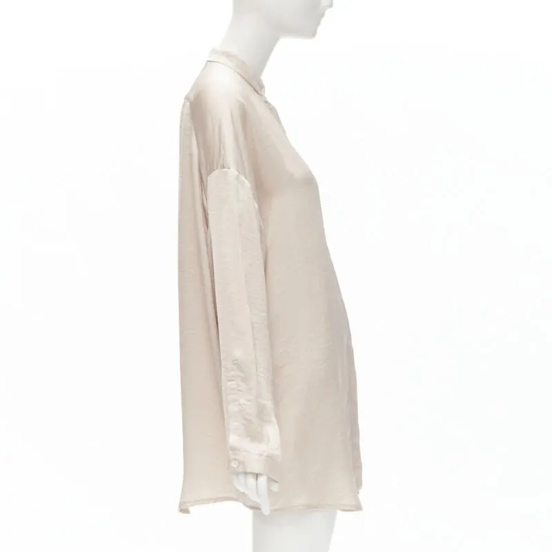 Haider Ackermann Blush Oversize Shirt Pink Polyester Very good - Model View