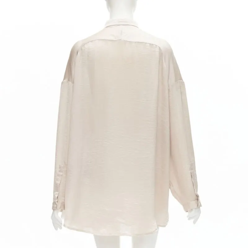 Haider Ackermann Blush Oversize Shirt Pink Polyester Very good - Box View