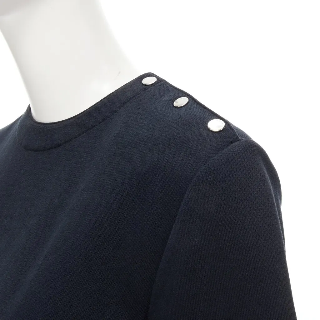 Marni Snap Button Dress Black Cotton Very good - Back View
