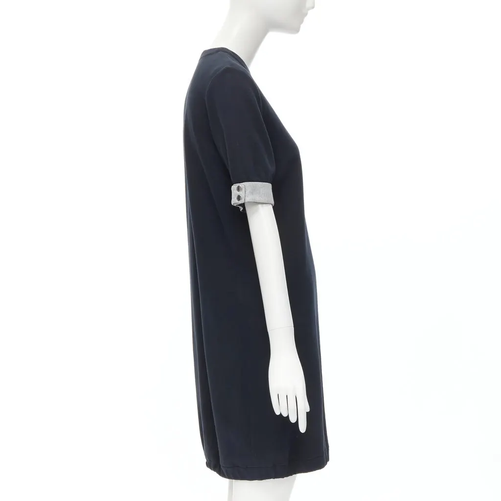 Marni Snap Button Dress Black Cotton Very good - Model View