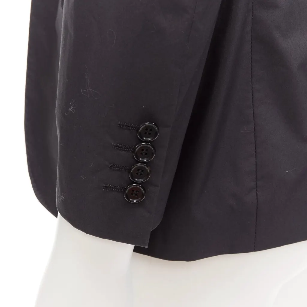 Lanvin Minimal Suit Blazer Grey Cotton Good - Back View
