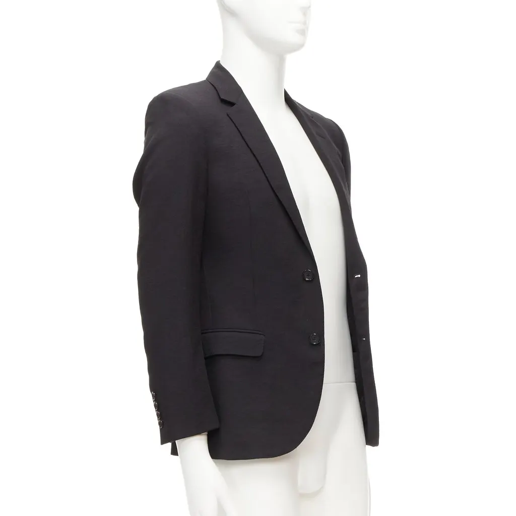 Lanvin Towelling Trim Vest Black Polyester Never worn - Inside View