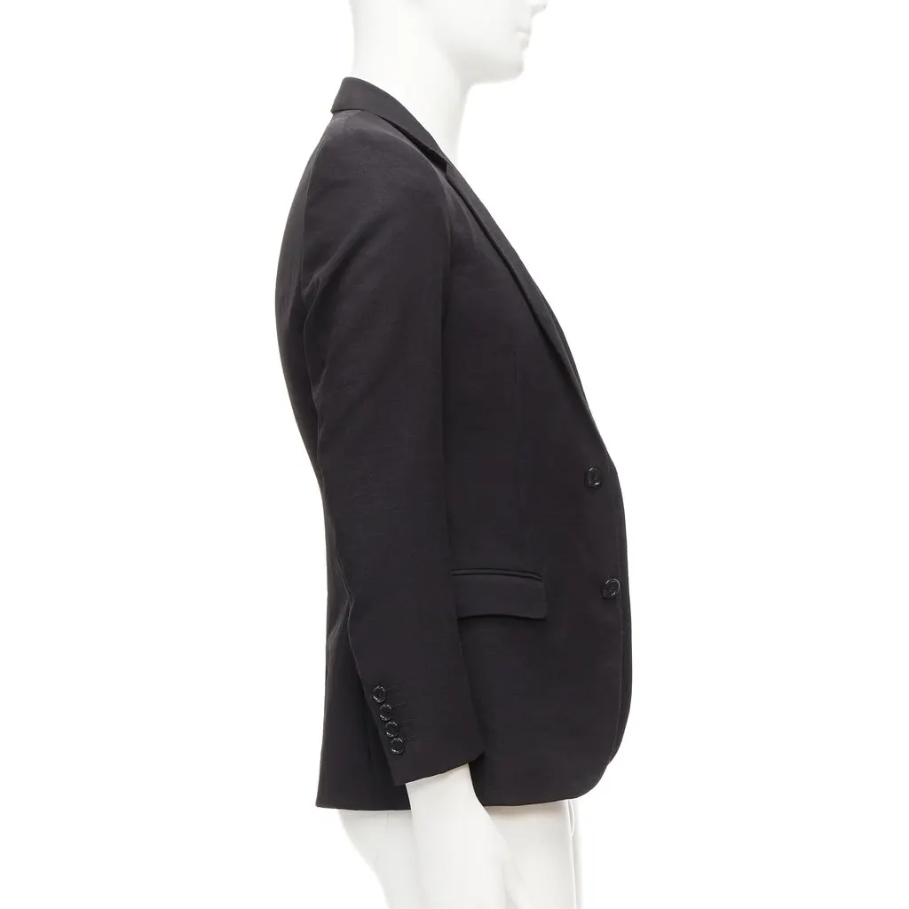 Lanvin Towelling Trim Vest Black Polyester Never worn - Model View