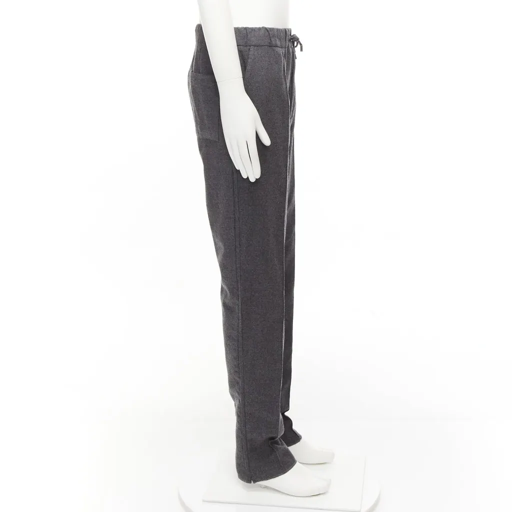 Fendi Grey Wool Pants Grey Wool Very good - Model View