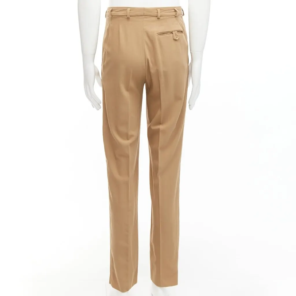 Bottega Veneta Pleated Wool Pants Brown Wool Good - Box View