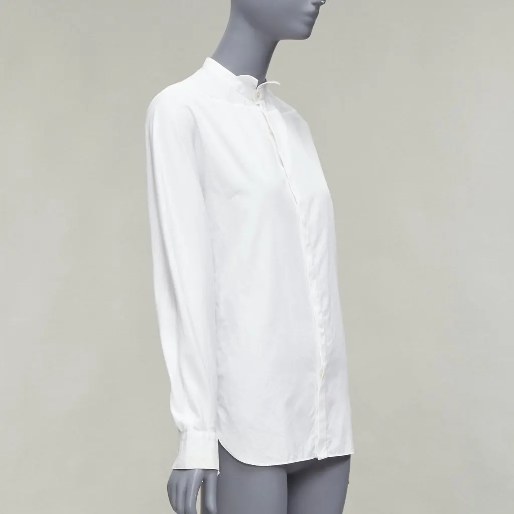 Lanvin White Bow Collar Shirt White Cotton Very good - Inside View