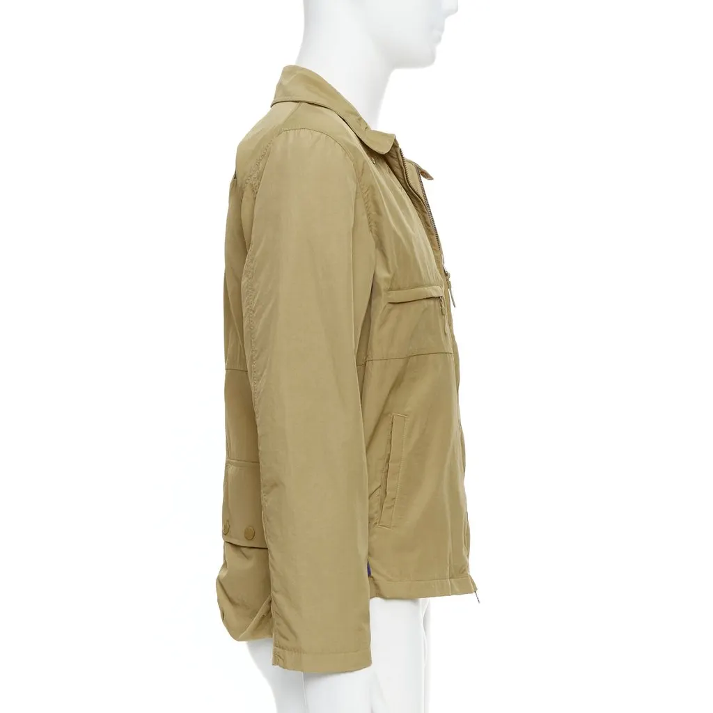 The North Face Blue Trim Windbreaker Khaki Very good - Box View