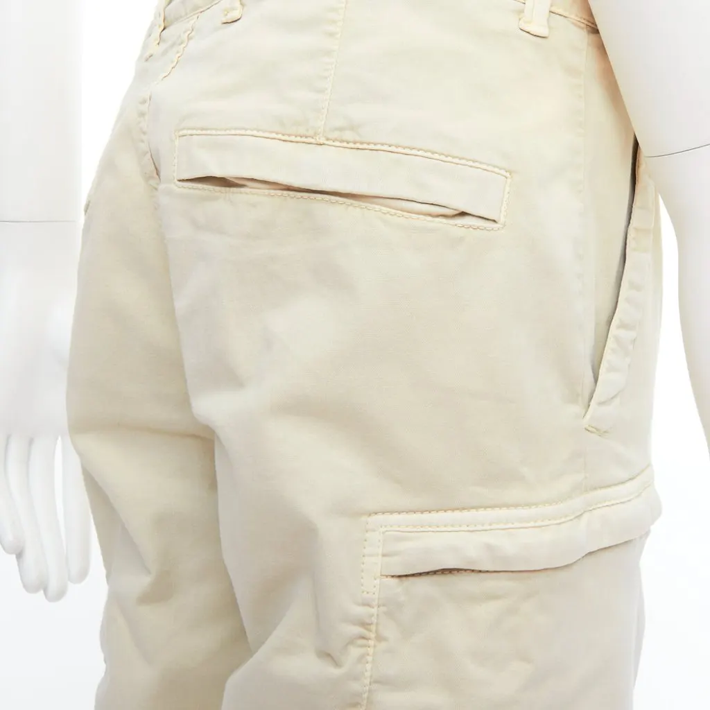 Stone Island Logo Patch Shorts Anthracite Cotton Very good - Back View