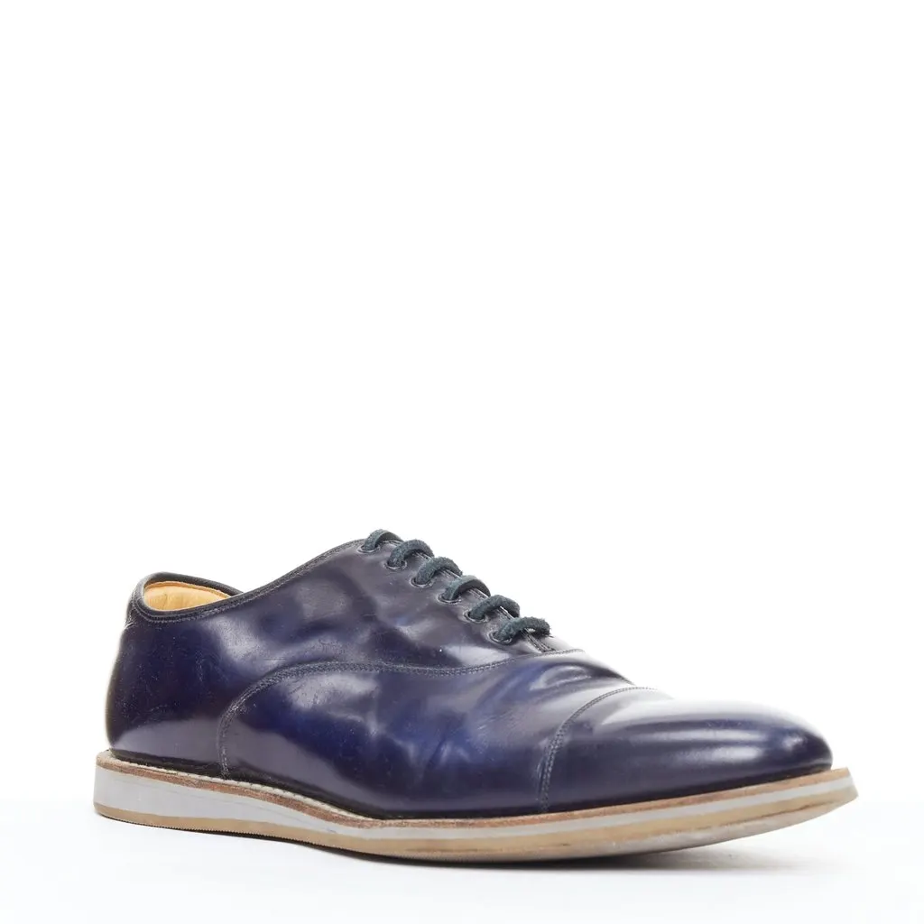 Church's Hirst Navy Leather Fair - Back View