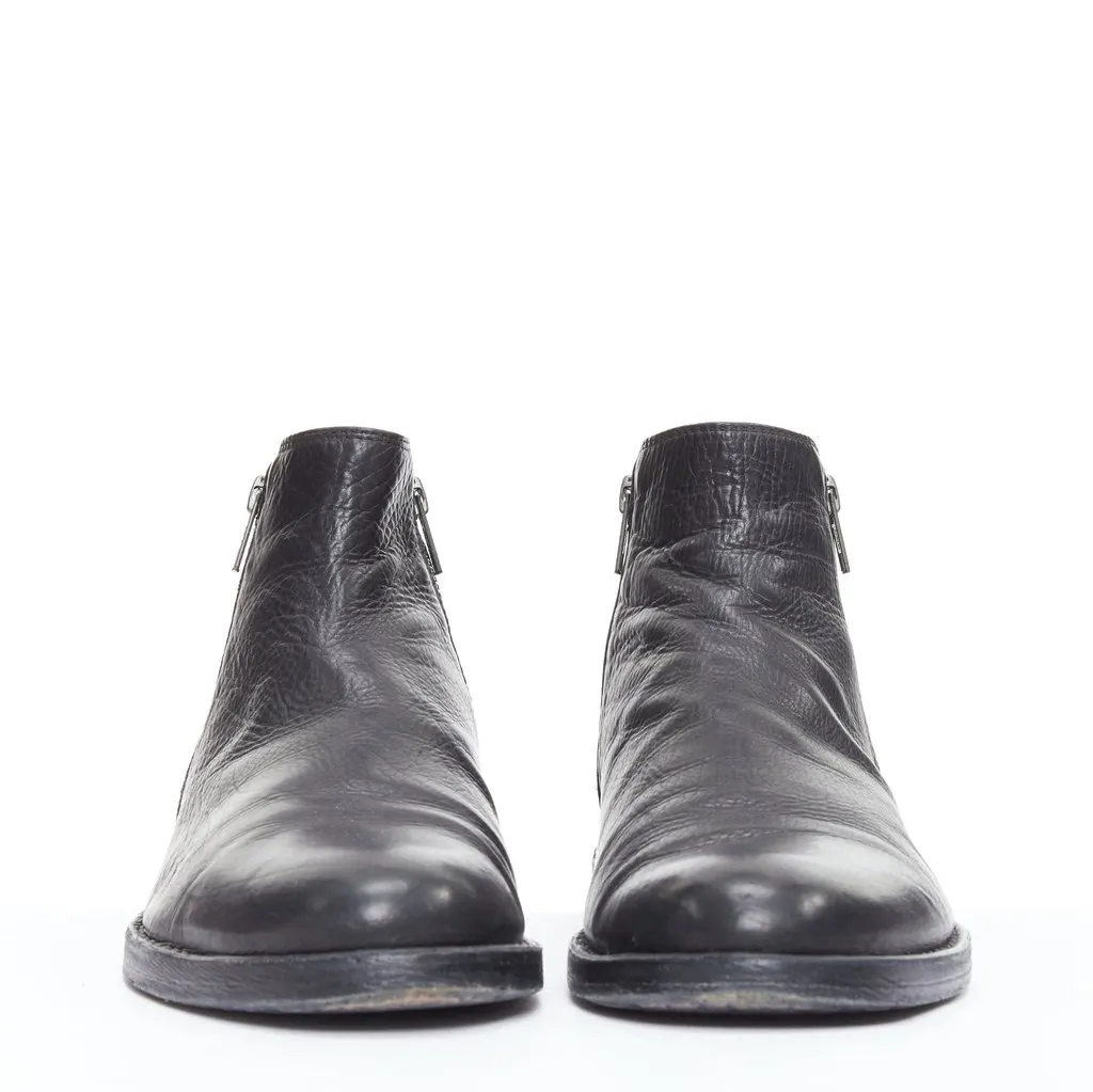 Ann Demeulemeester Black Leather Boots Black Leather Good - Inside View