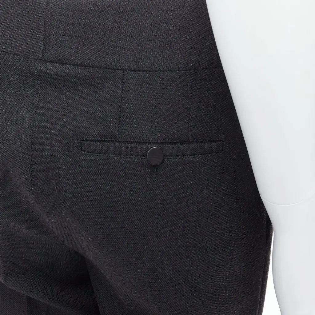 Lanvin Crepe Trousers Grey Cotton Good - Back View