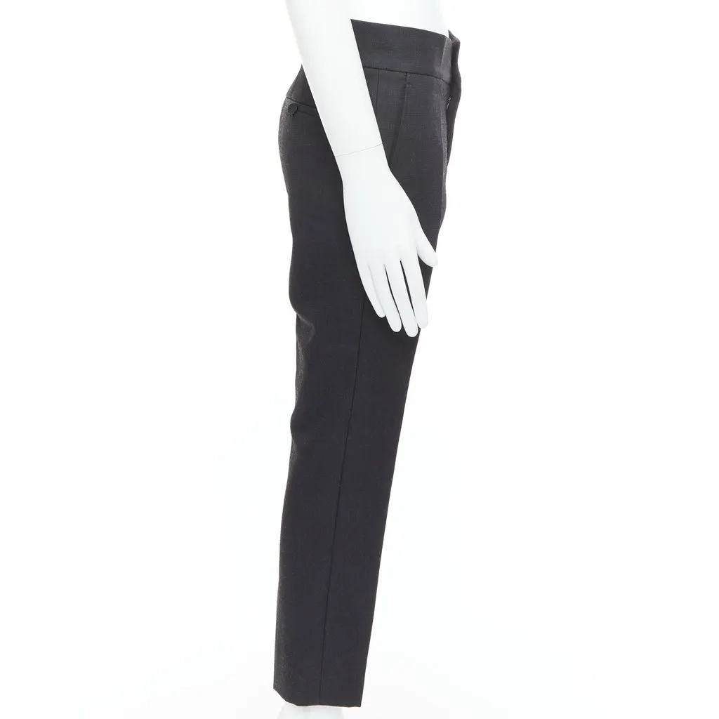 Lanvin Crepe Trousers Grey Cotton Good - Model View