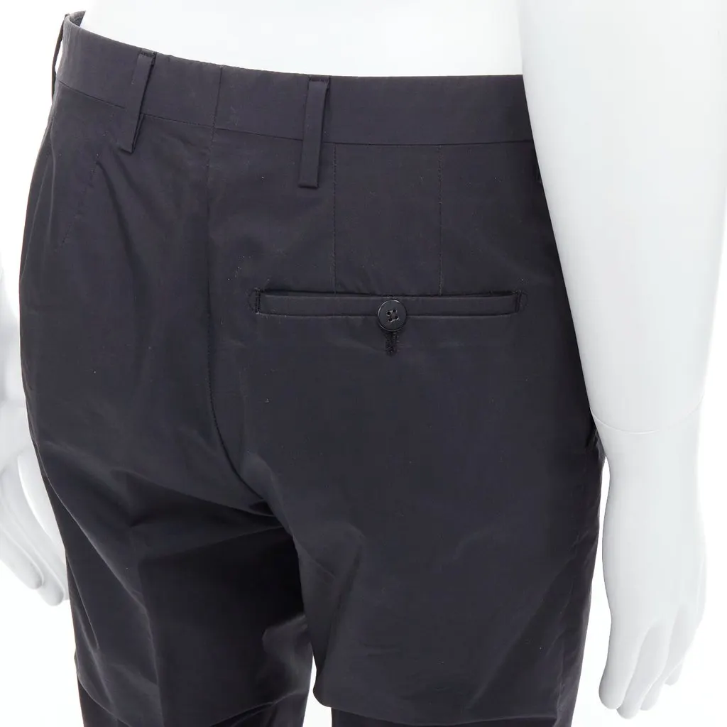 Lanvin Pinstripe Pants Black Wool Never worn - Back View