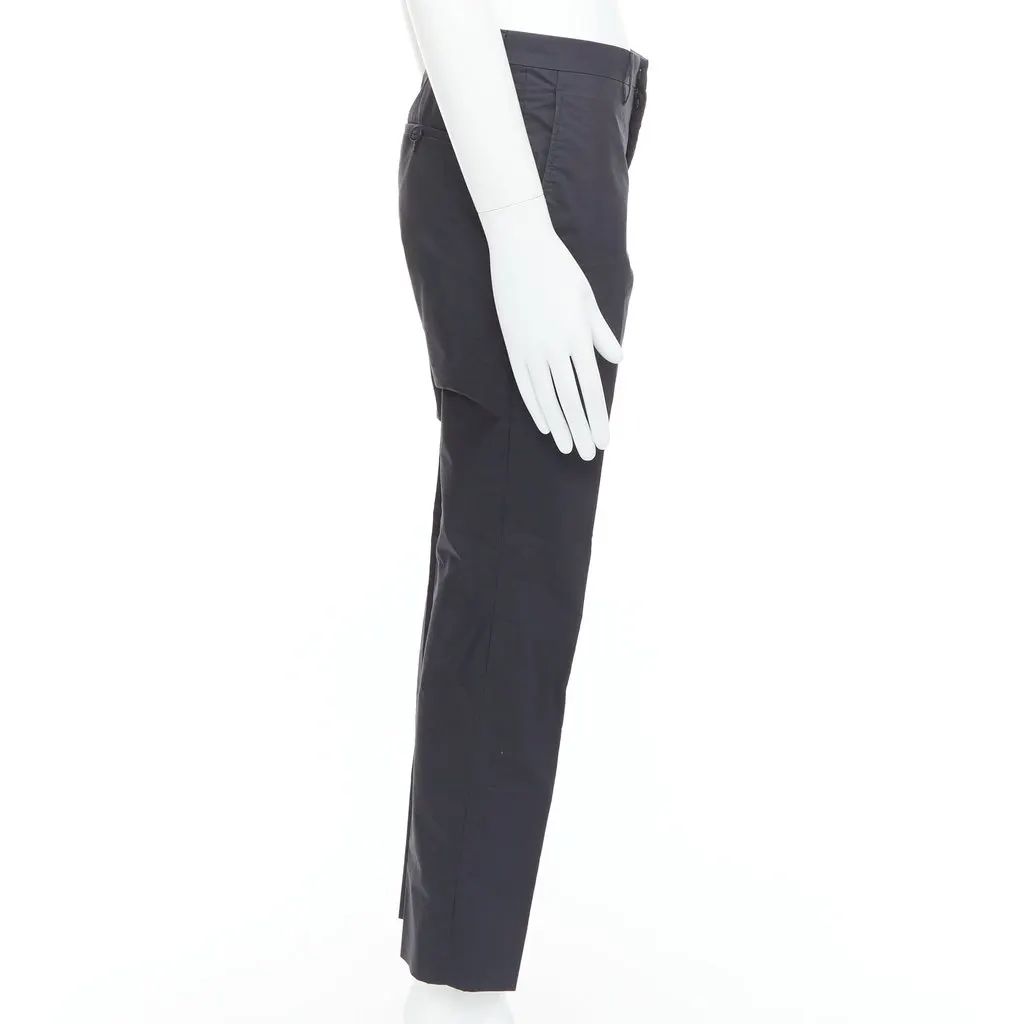 Lanvin Pinstripe Pants Black Wool Never worn - Model View