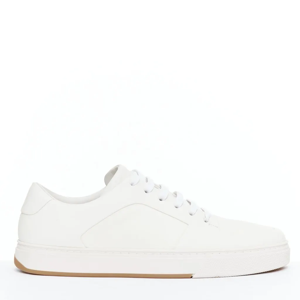 Bottega Veneta Minimal Lace Sneakers White Leather Very good - Front View