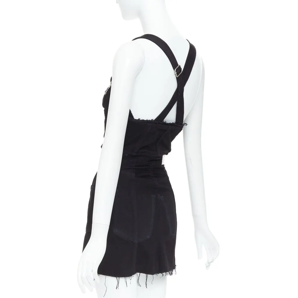 RE/DONE Reconstructed Dress Black Cotton Good - Box View