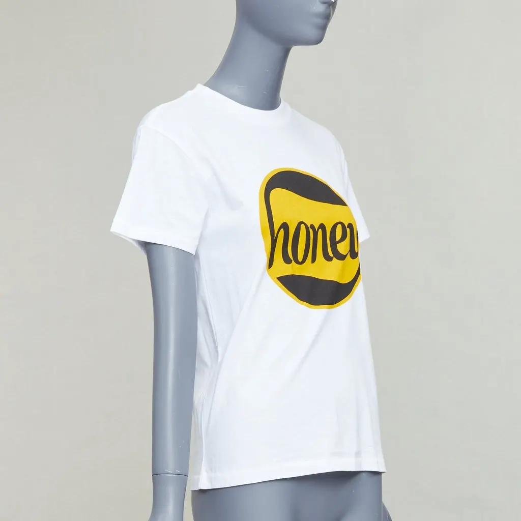 Ganni Honey Bee Logo Tee White Cotton Very good - Inside View