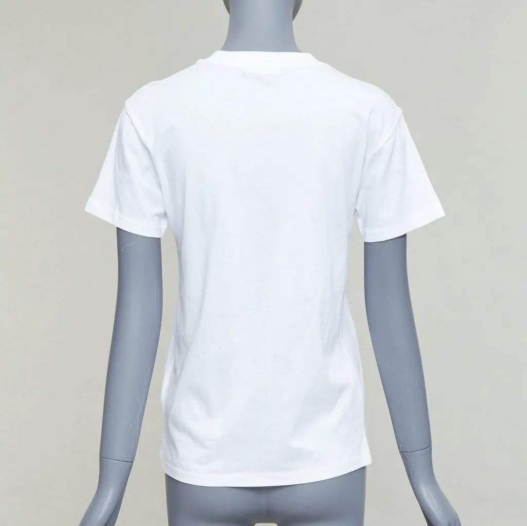 Ganni Honey Bee Logo Tee White Cotton Very good - Box View