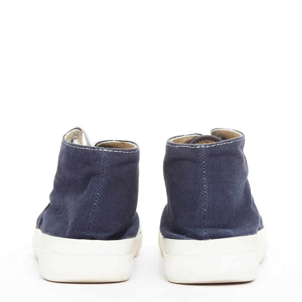 Comme des Garçons Canvas Skate Sneakers Navy Canvas Fair - Box View