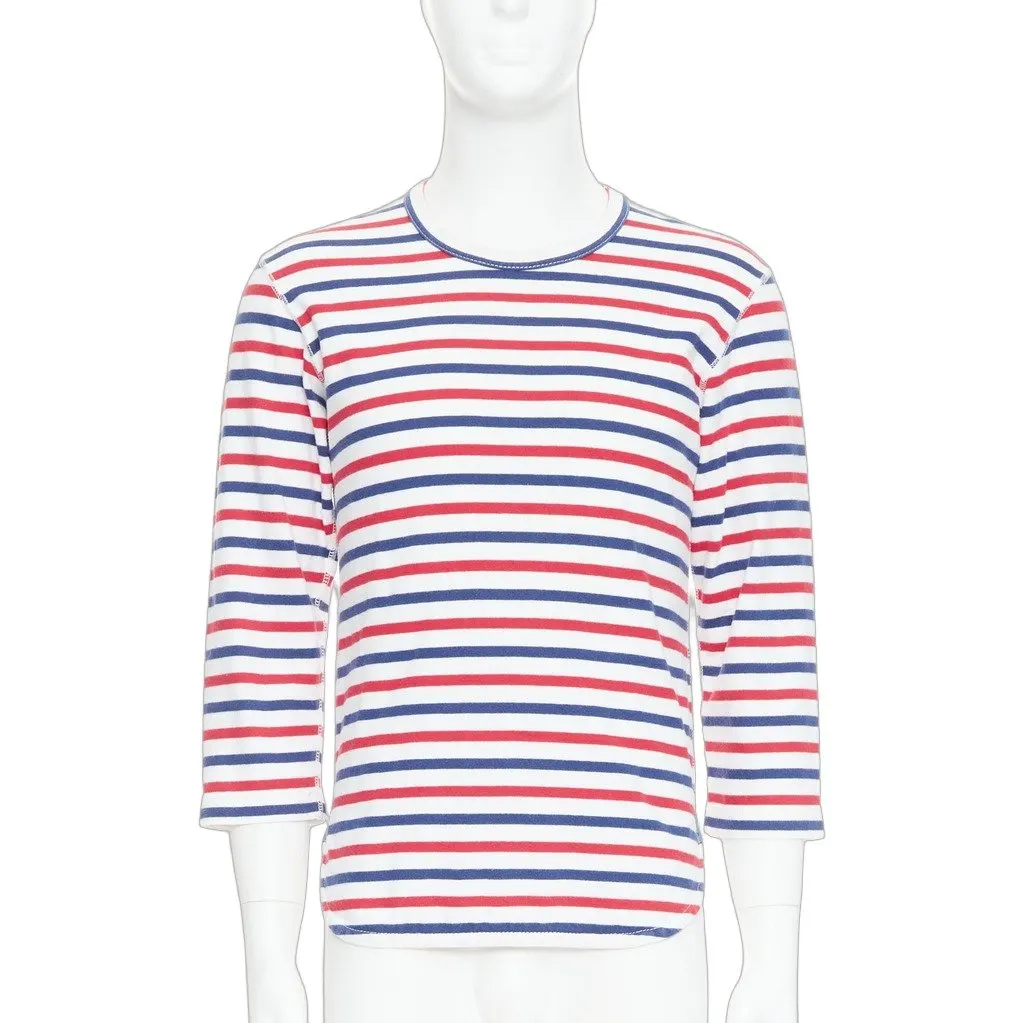 Junya Watanabe Striped Hem Shirt Red Cotton Fair - Front View