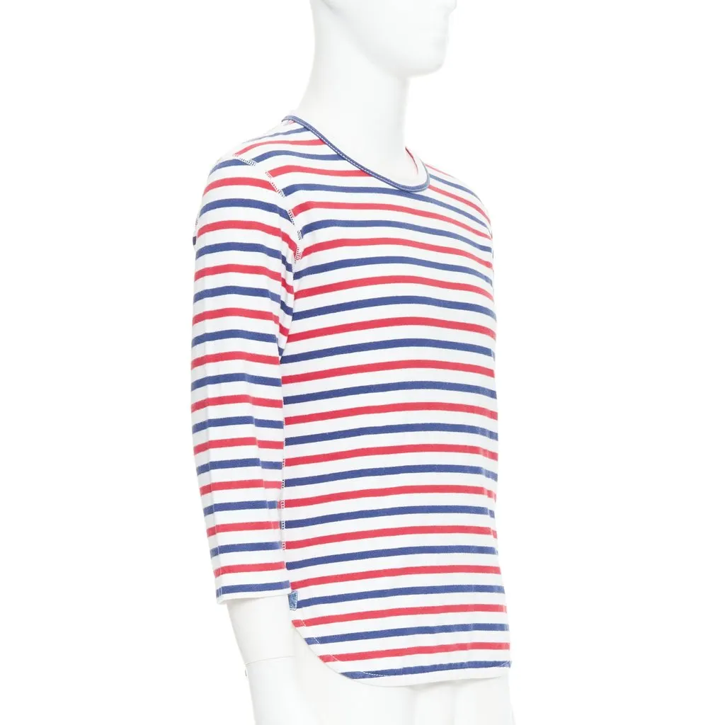 Junya Watanabe Striped Hem Shirt Red Cotton Fair - Inside View