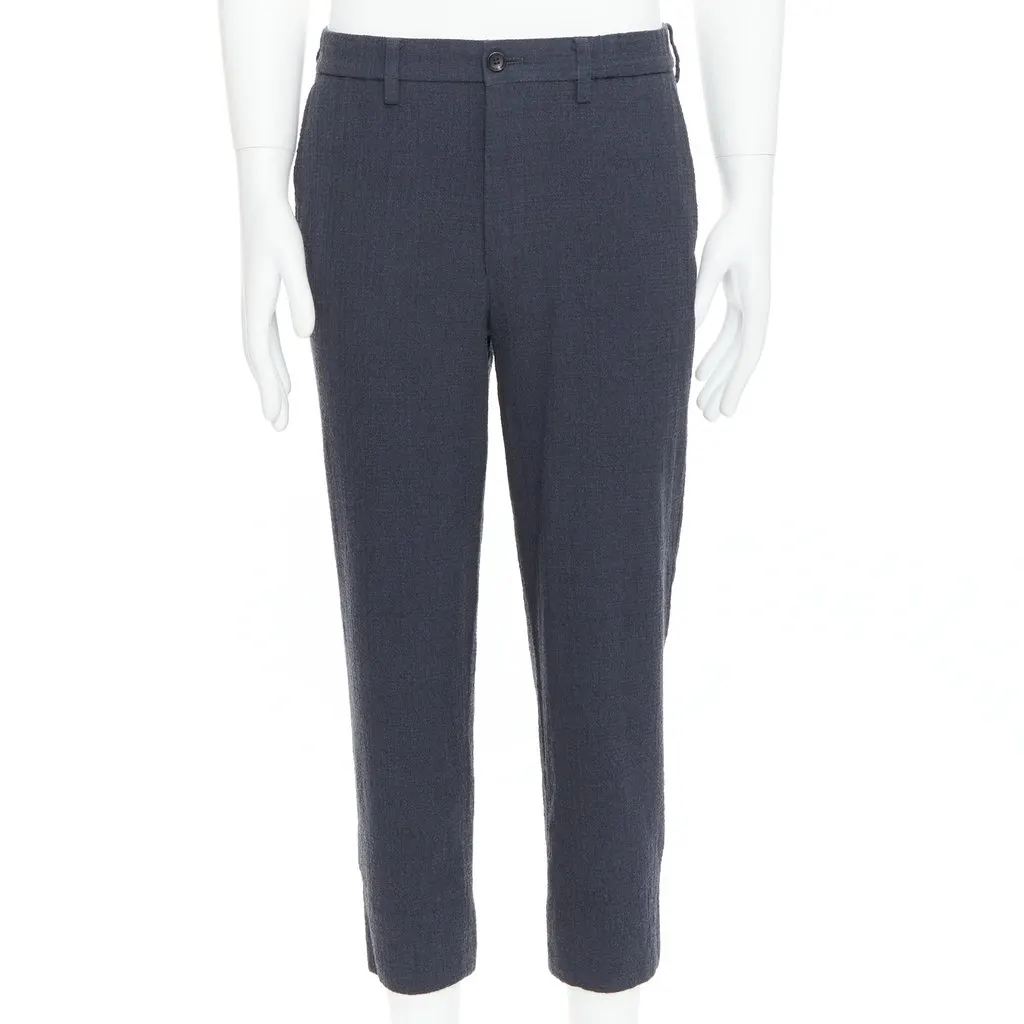 Issey Miyake Contrast Joggers Grey Wool Very good - Front View