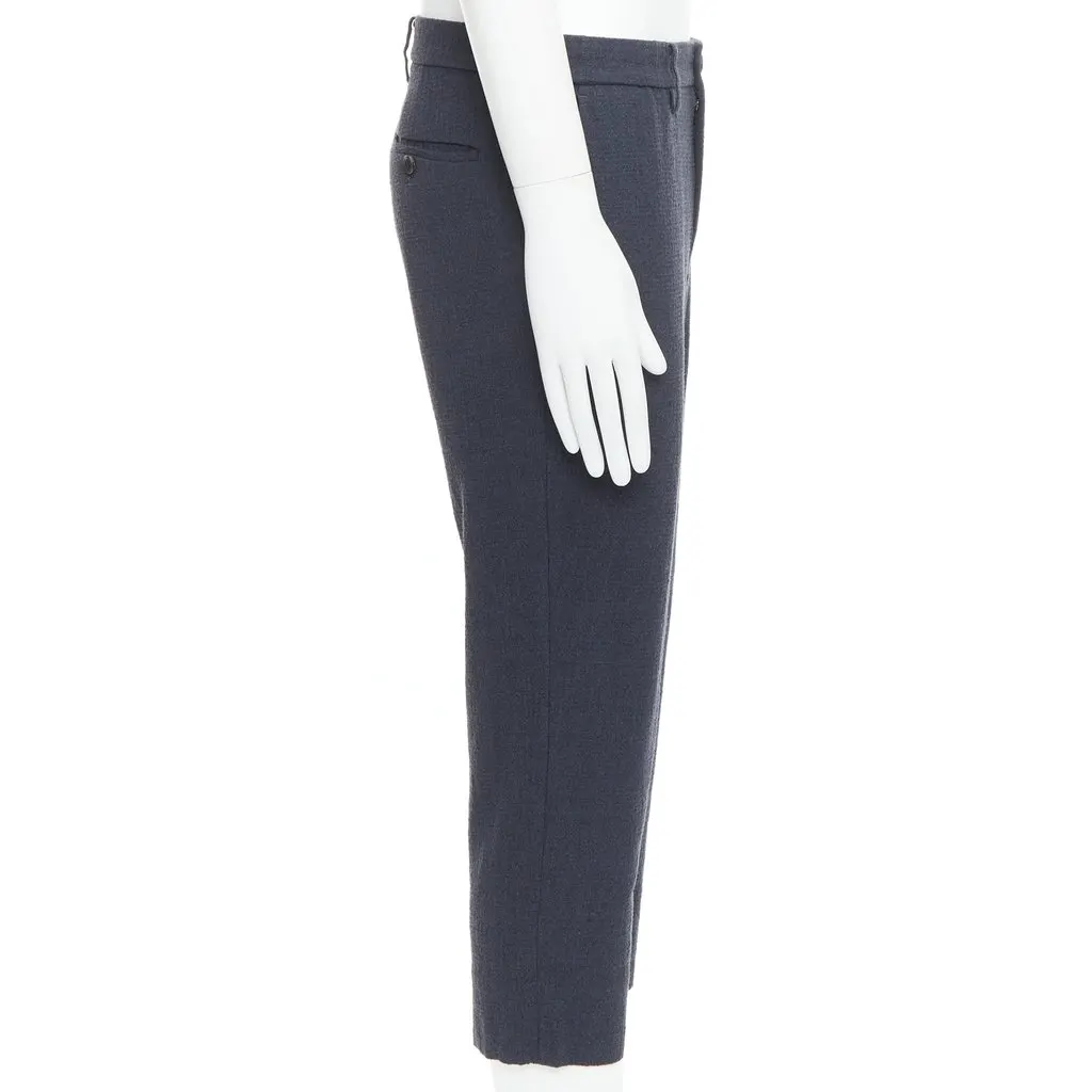 Issey Miyake Contrast Joggers Grey Wool Very good - Model View