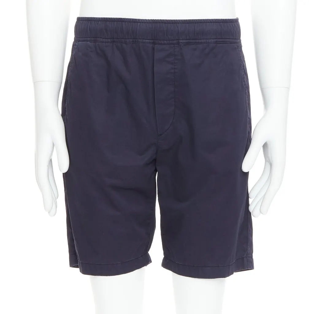 Bottega Veneta Pocketed Casual Shorts Navy Cotton Very good - Front View