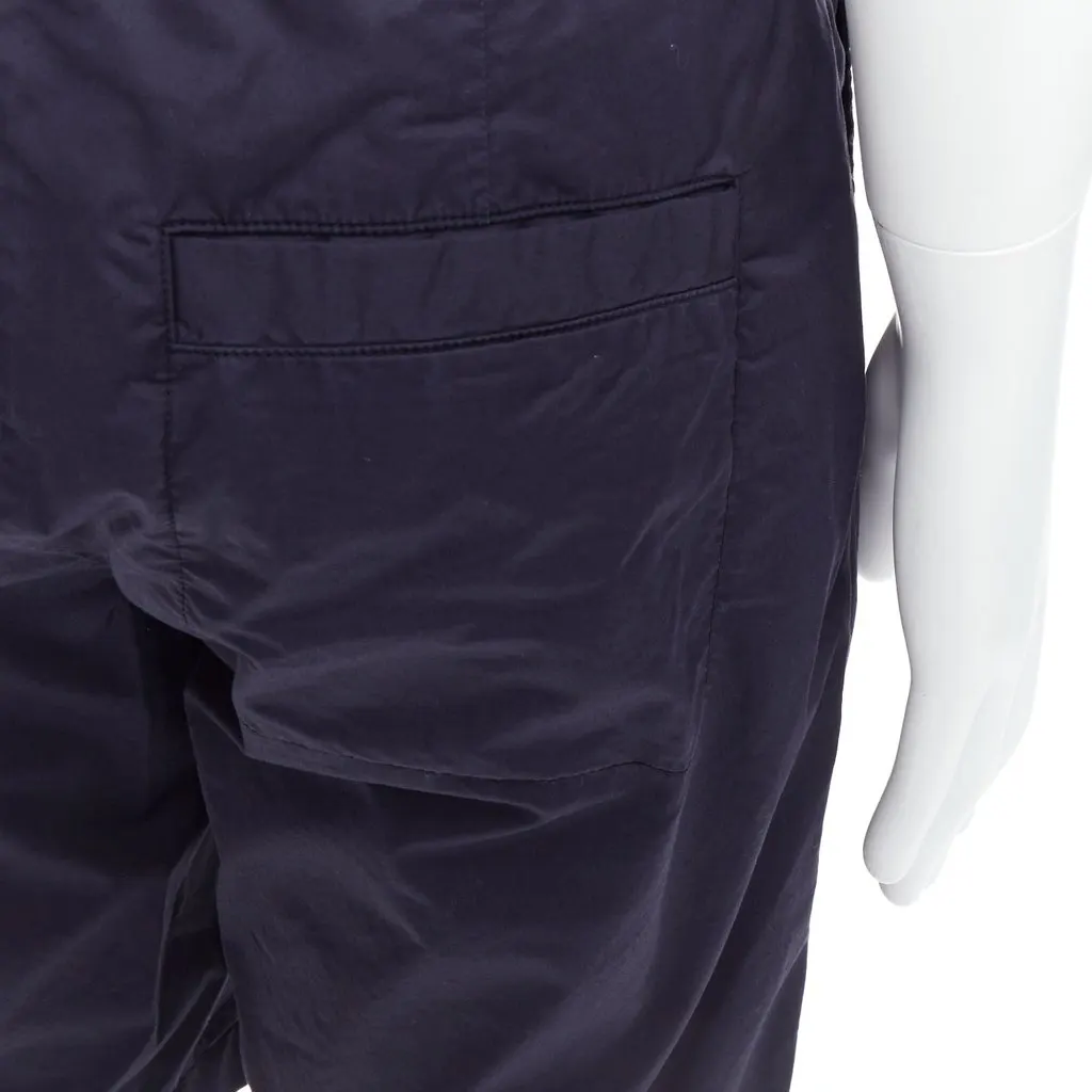 Bottega Veneta Pocketed Casual Shorts Navy Cotton Very good - Back View