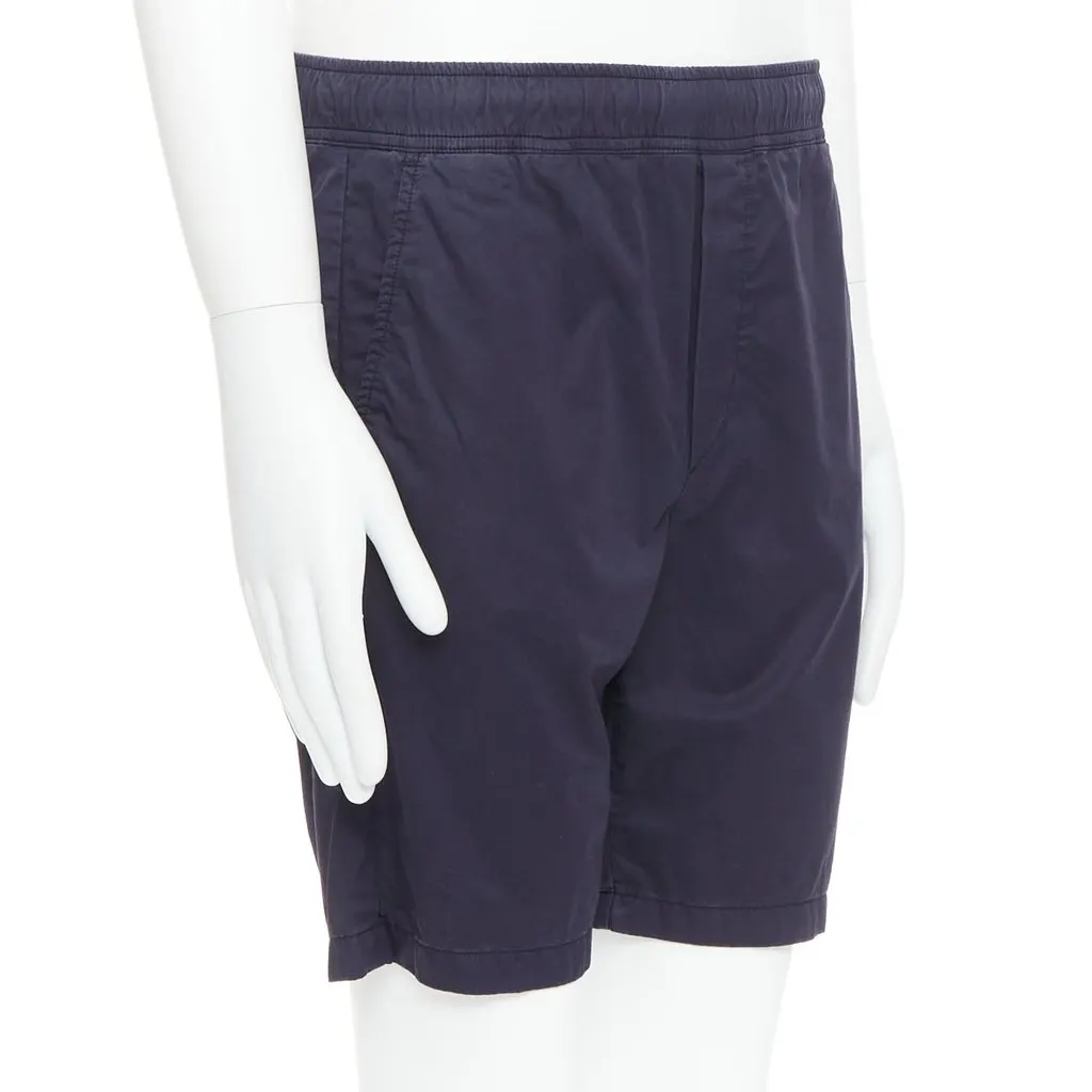 Bottega Veneta Pocketed Casual Shorts Navy Cotton Very good - Inside View