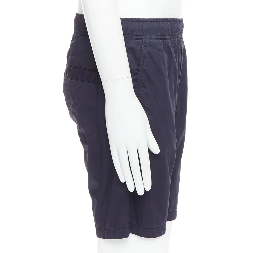 Bottega Veneta Pocketed Casual Shorts Navy Cotton Very good - Model View