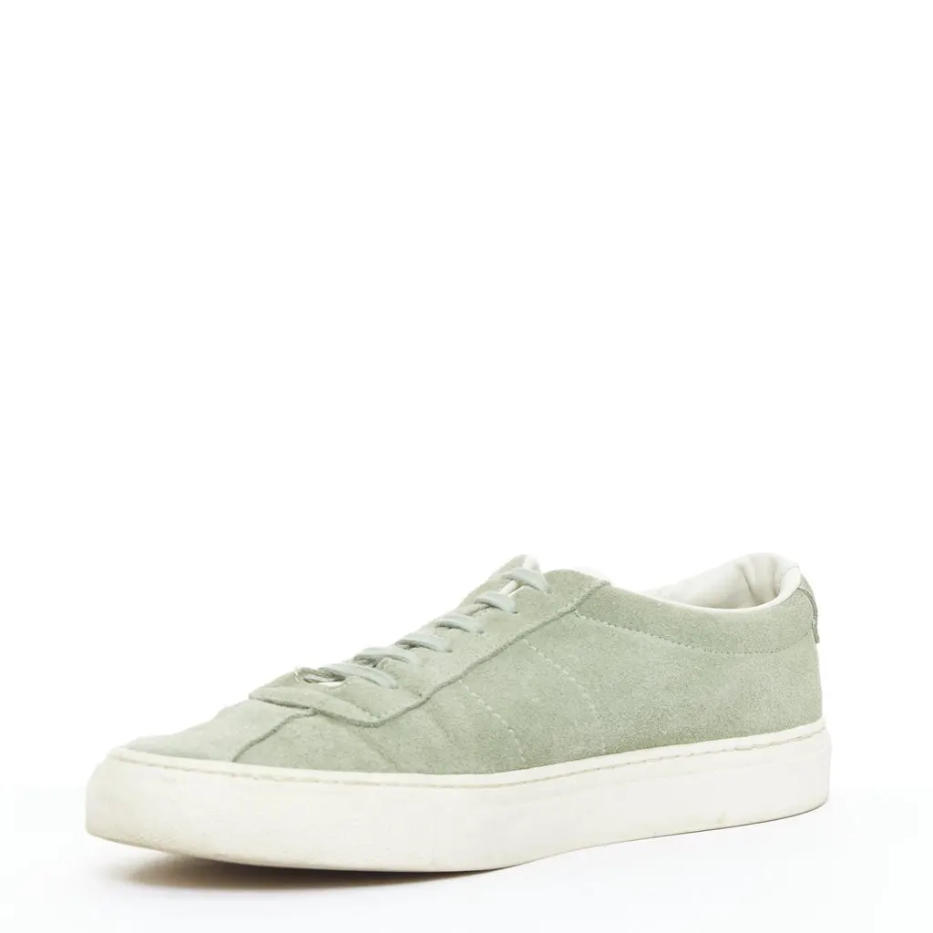 Common Project Suede Low Top Sneakers Green Suede Good - Model View