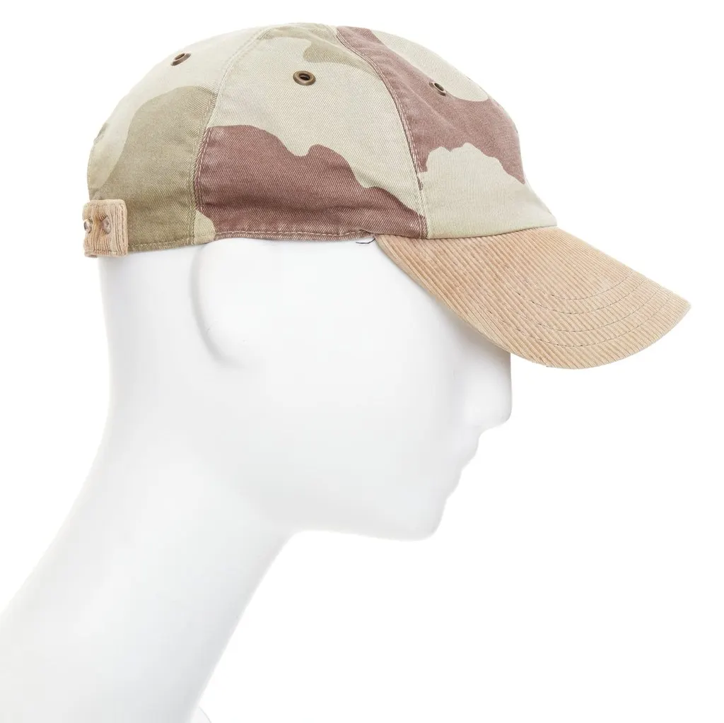 A.P.C. Khaki Cotton Hats Khaki Cotton Fair - Model View