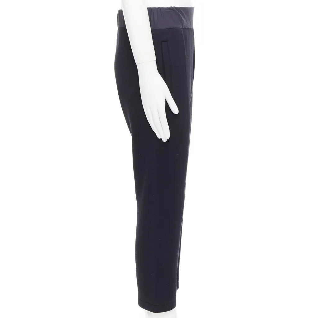 Bottega Veneta Suede Legging Pants Grey Cotton Fair - Model View