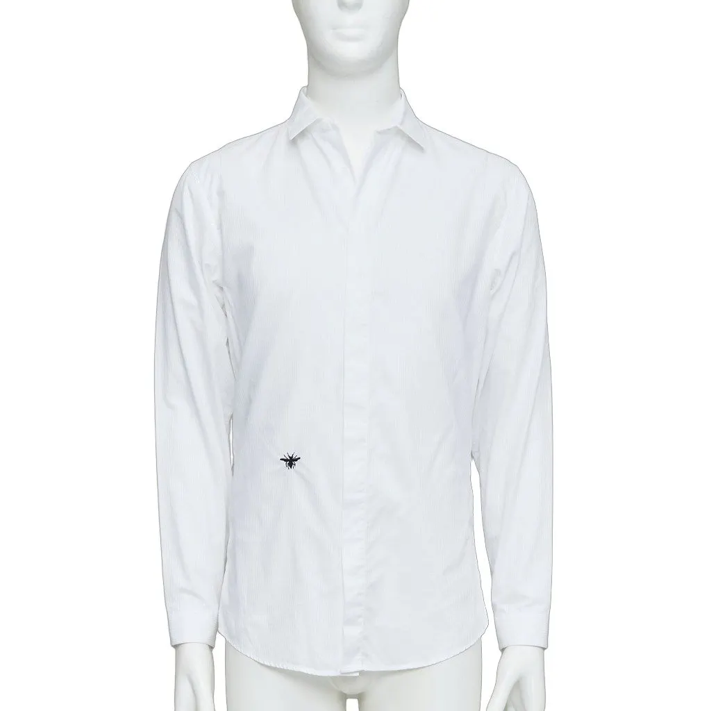 Dior White Cotton Shirt White Cotton Very good - Front View