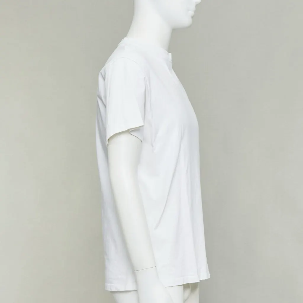 Jil Sander White Cotton T-Shirt White Cotton Fair - Model View