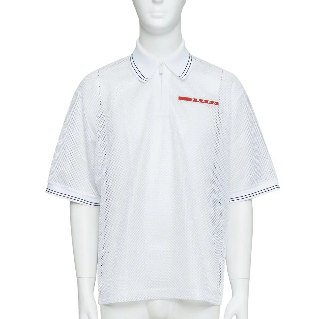 Prada White Polyester Top White Polyester Very good - Front View
