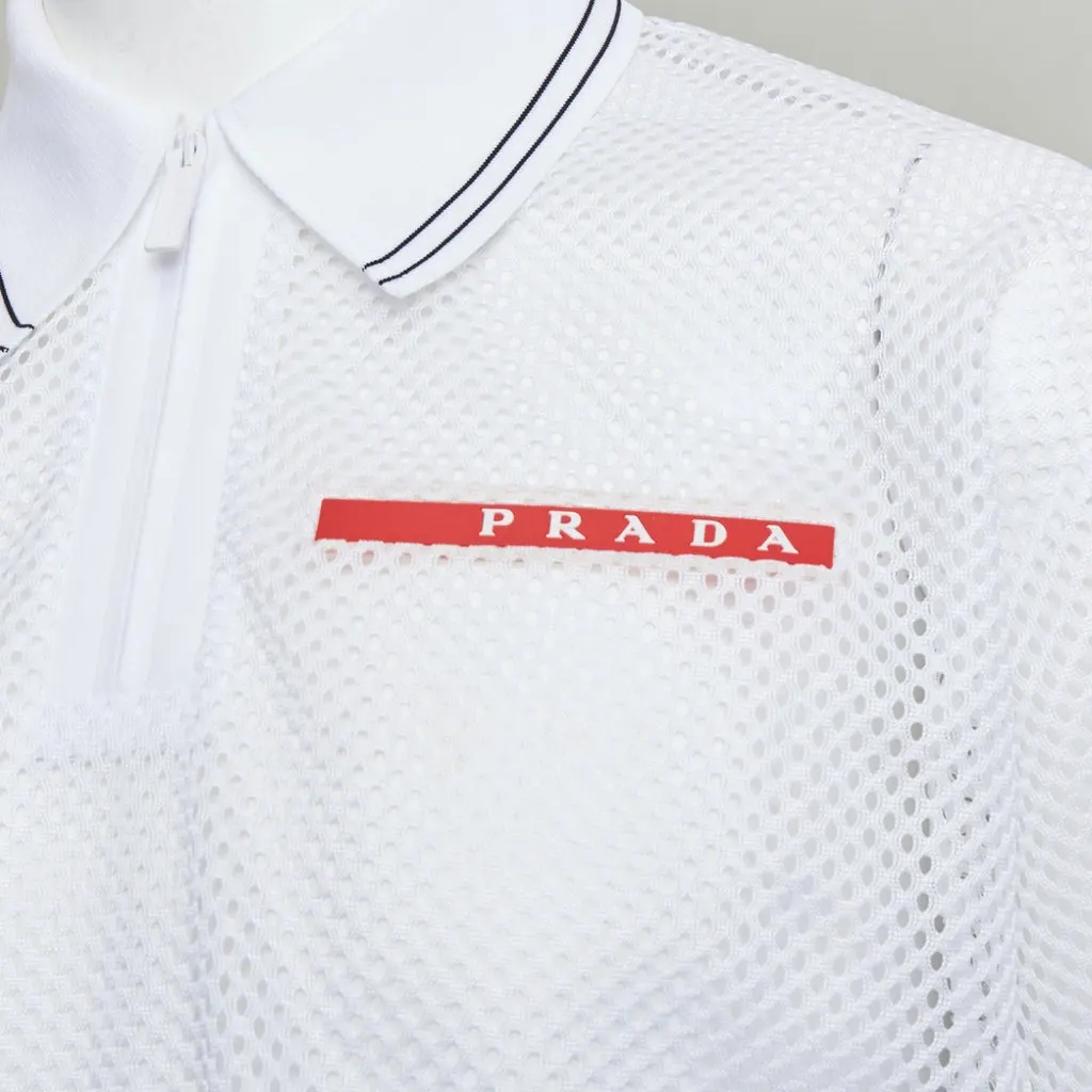 Prada White Polyester Top White Polyester Very good - Back View