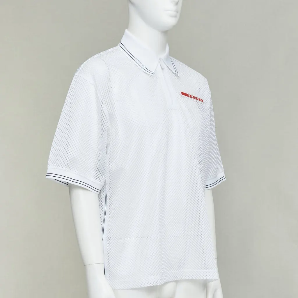 Prada White Polyester Top White Polyester Very good - Inside View