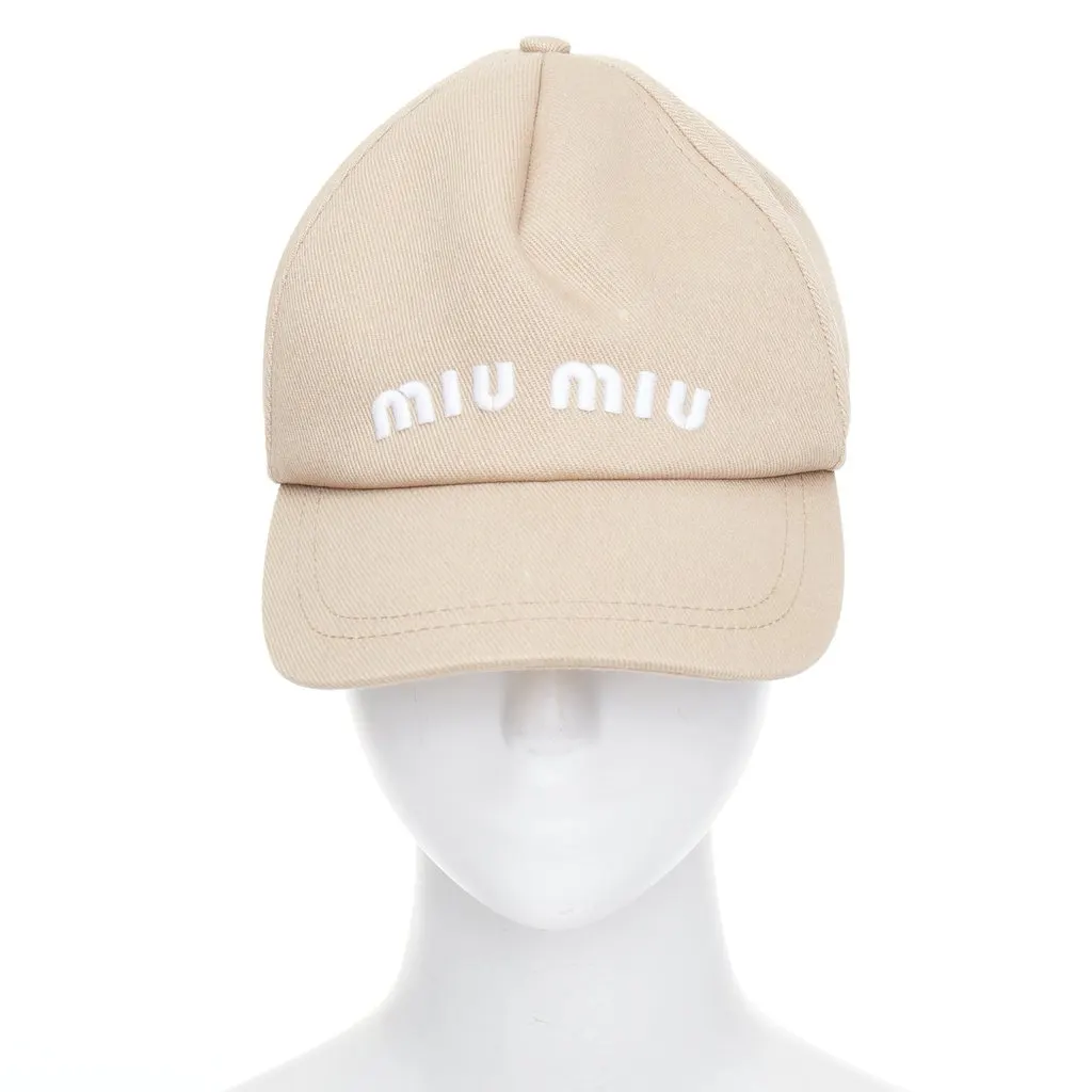 Miu Miu Beige Cotton Hats Beige Cotton Good - Inside View
