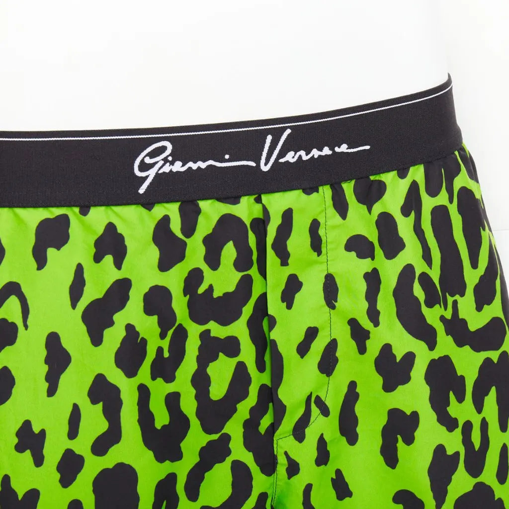 Versace Green Polyester Shorts Green Polyester Very good - Back View