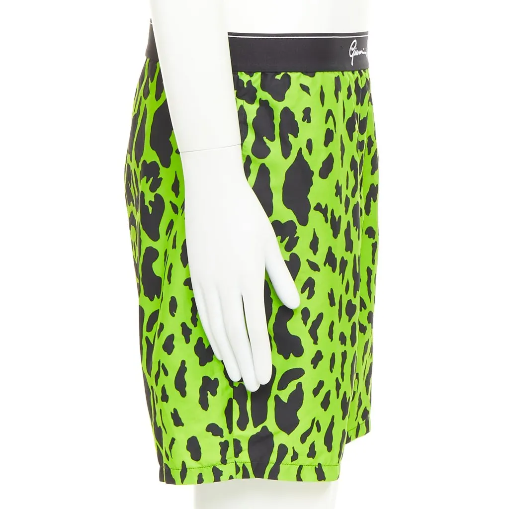 Versace Green Polyester Shorts Green Polyester Very good - Model View